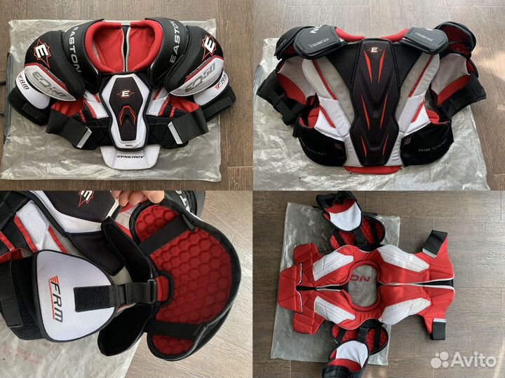 Нагрудники хоккейные Jofa, Easton, трусы, щитки