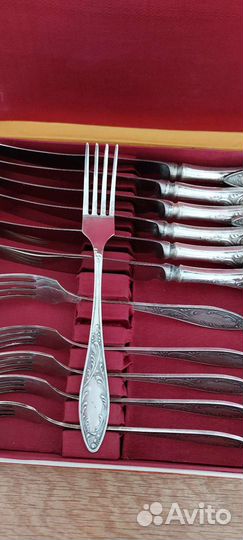 Набор столовых приборов мельхиор СССР
