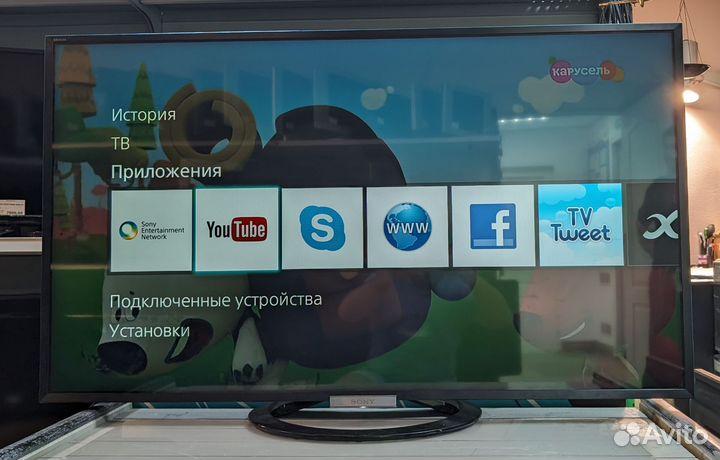 Телевизор Sony KDL-55W808A, SMART TV wi-fi 400 Гц