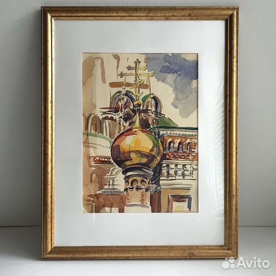 Акварель в раме 30х40 