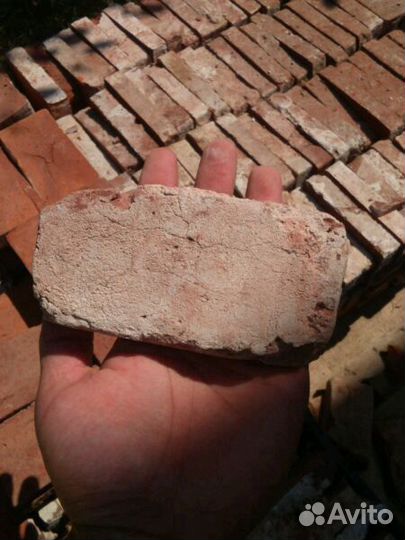 Клинкерная плитка из старинного кирпича в извести