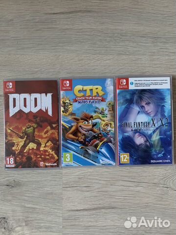 Doom, crash, final fantasy x для Nintendo switch