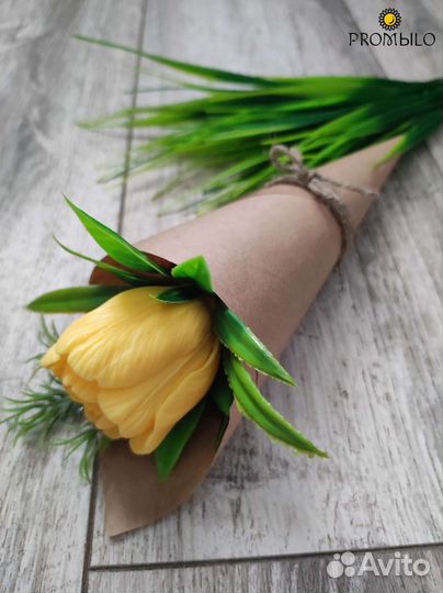 Мыло ручной работы Роза в куполе