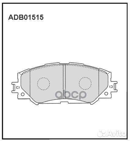 Колодки тормозные дисковые передние ADB01515 AL