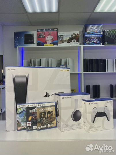 Игровая приставка Sony PlayStation 5 825GB с диско