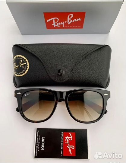 Очки ray ban wayfarer 54 коричневые