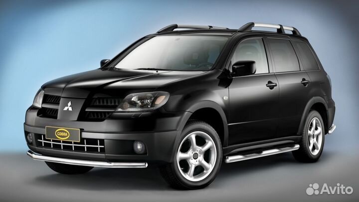 Пороги нержавейка кенгурятник оутлендер outlander