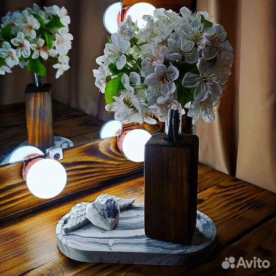 Ваза деревянная декоративная