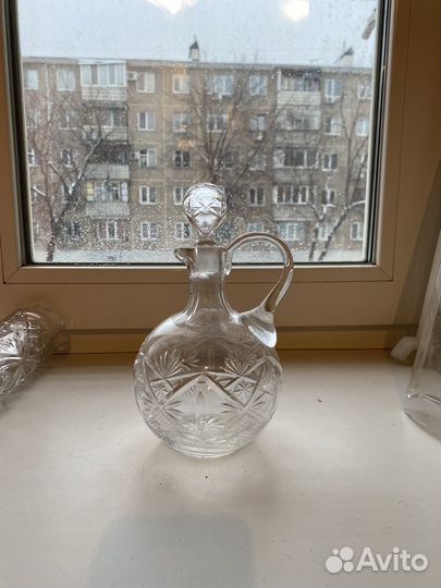 Графин хрустальный СССР и рюмки