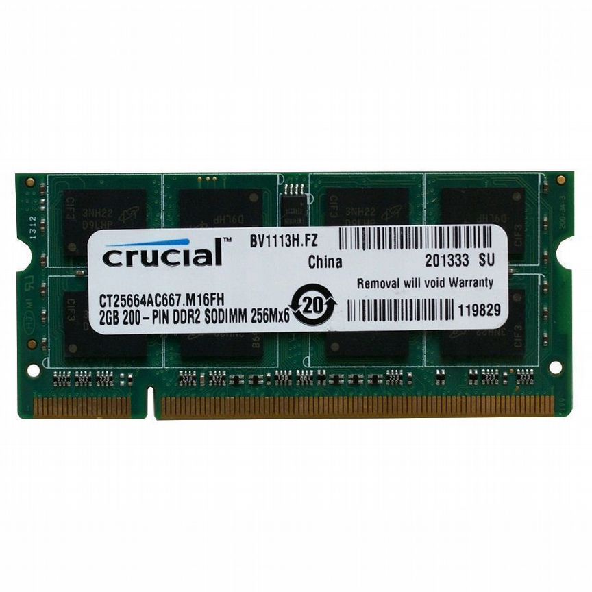 [CT25664AC667.M16FH] Оперативная Память Crucial 2gb Ct25664ac667.M16fh