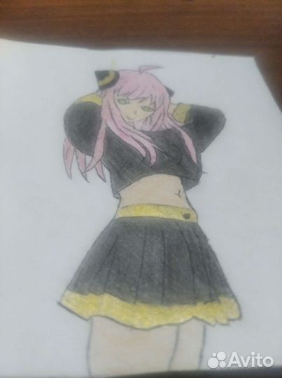 Рисунок карандашом Аня