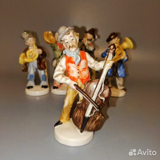 Фигурки - уличные музыканты. Германия, 1950-60 гг