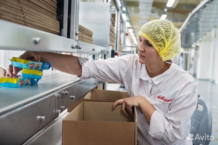 Упаковщица печенья вахта с питанием Псков