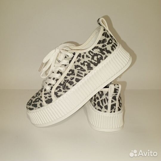 Кроссовки / полуботинки леопардовые женские 36-40