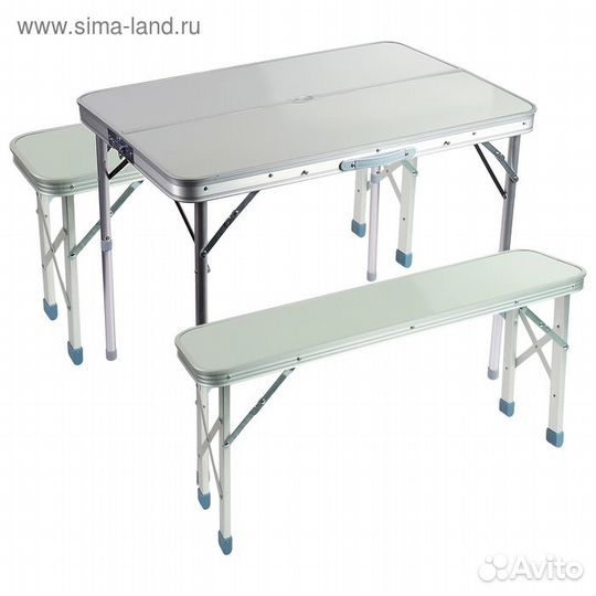 Набор мебели турист, складной: стол, 2 скамейки