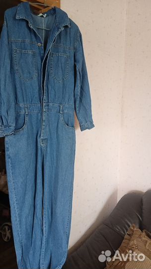 Джинсовый комбинезон женский 46 48