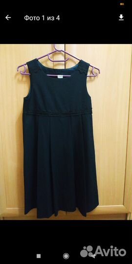 Школьный сарафан синий