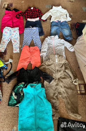 Пакет вещей на девочку 74-80