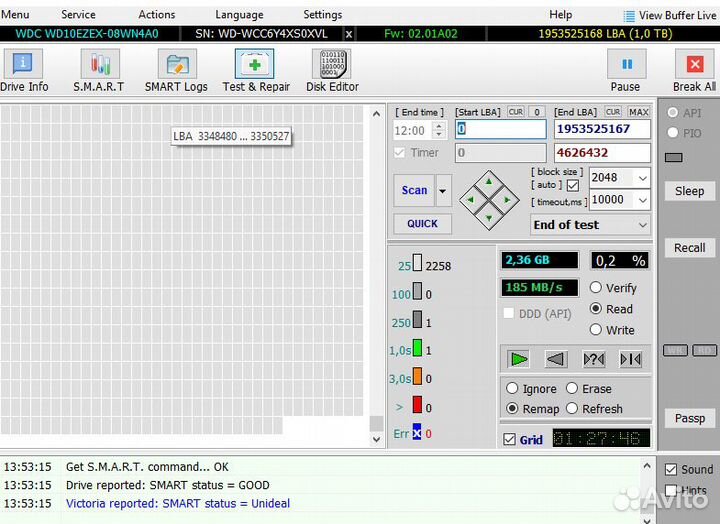 Жесткий диск Western Digital WD Blue 1 TB WD10ezex
