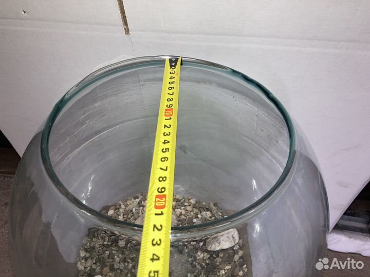 Аквариум 20л. круглый на подставке СССР