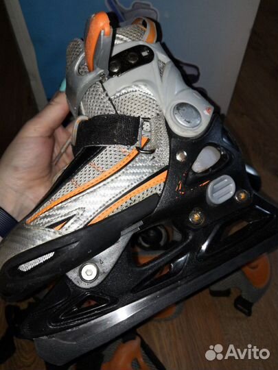 Ролики коньки 2 в 1 29-32р-р и защита