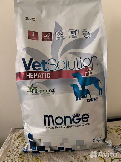 Корм для собак монж гепатик