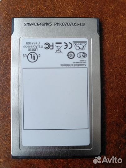 Карта памяти pcmcia 64MB SMART Modular Technologie