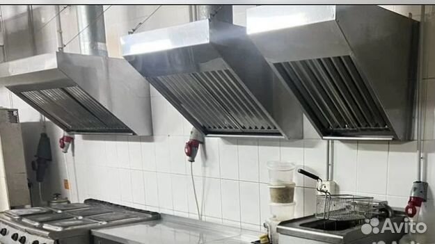 Зонт вытяжной из нерж. стали