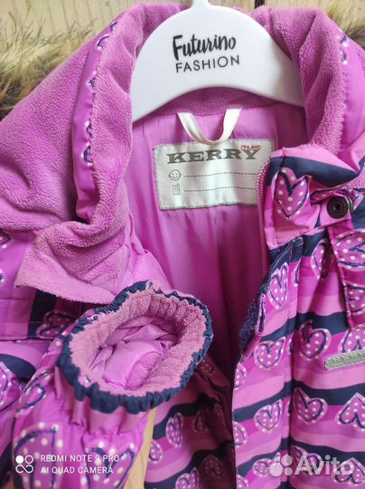 Зимний комбинезон kerry 104 (+6) с шапкой