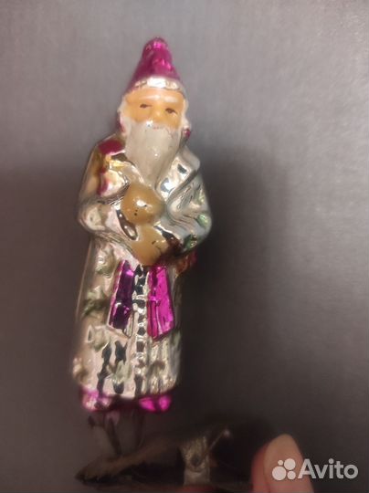 Елочные игрушки СССР Звездочёт с петушком 7 см