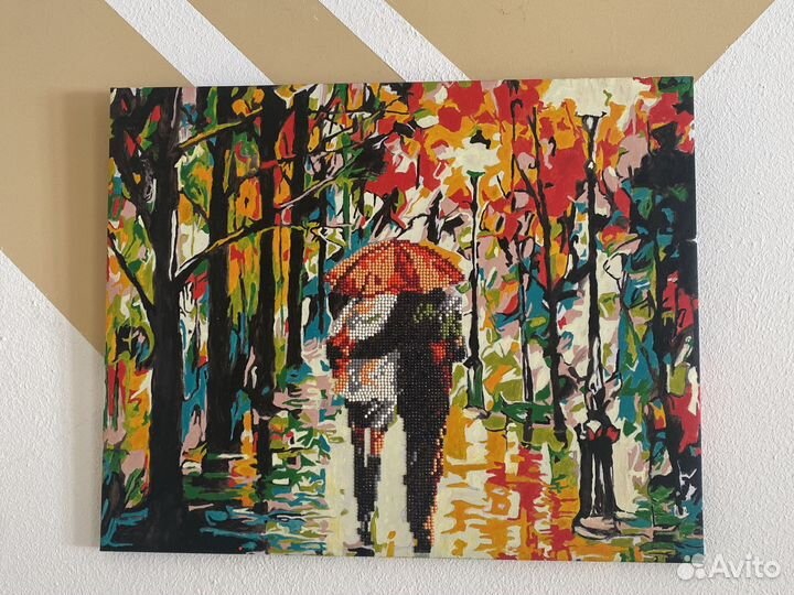 Готовые картины по номерам со стразами