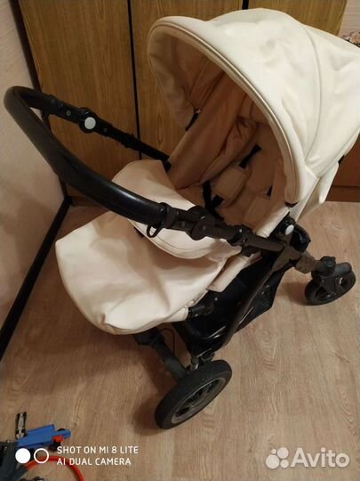 Коляска 2 в 1 эко кожа