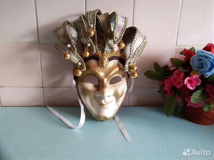 Маска шута венецианская новая орегинал