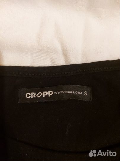 Черное боди Cropp с кружевными рукавами