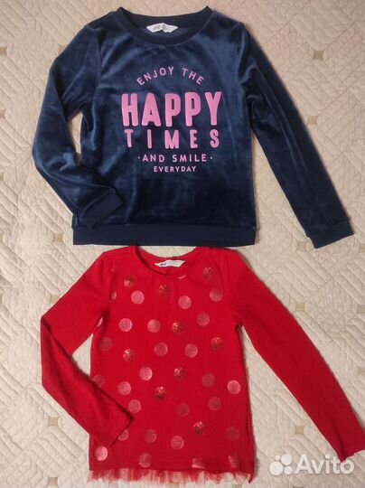 Вещи пакетом, бренд H&M на девочку 6-8 лет