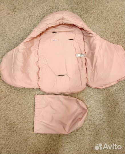 Конверт Benetton Baby розовый в автокресло,коляску