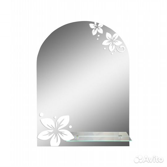 Зеркало с матированным рисунком
