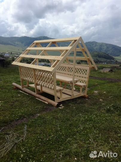 Беседка садовая из дерева