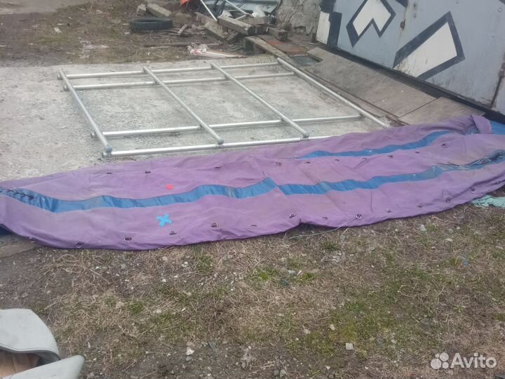 Надувной катамаран с рамой