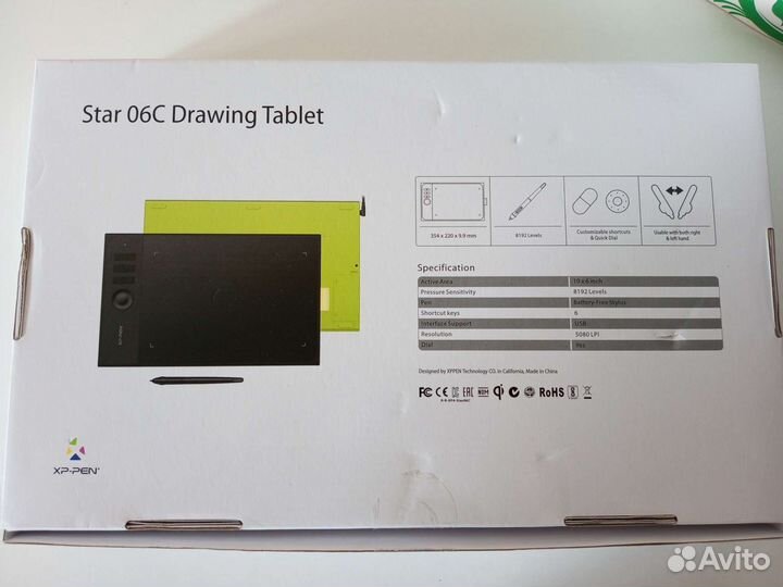 Графический планшет star 06C drawing tablet