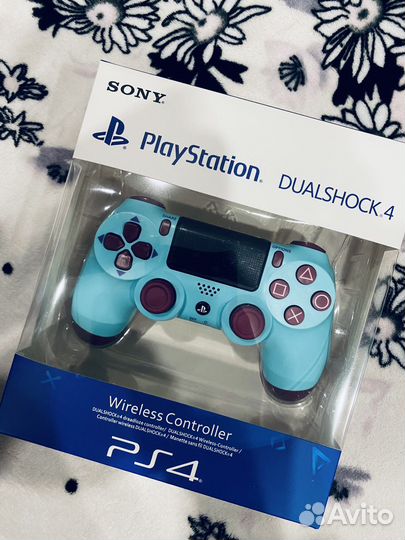 Геймпад на ps4 новый бирюзовый