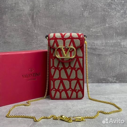 Сумка valentino для телефона женская