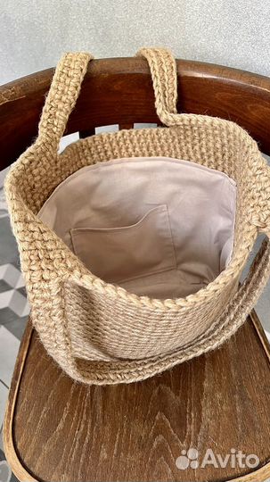Сумка вязаная из джута