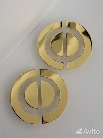 Ручки круги из цельной латуни мебельные, дверные