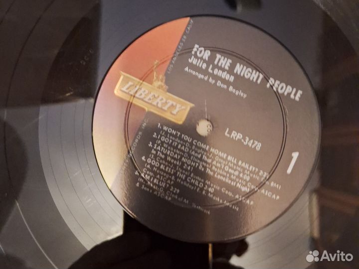 Julie London. For the night people. LP