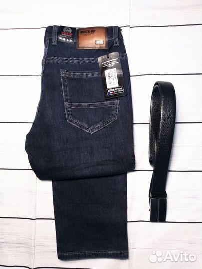 Мужские новые джинсы на флисе. Разные цвета ифасон