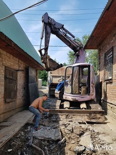 Услуги мини экскаватора гидромолота