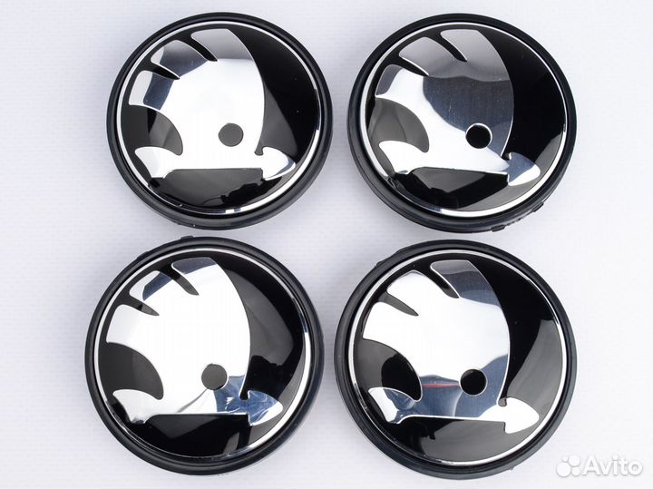 Колпачки заглушки на литые диски Skoda 65 мм