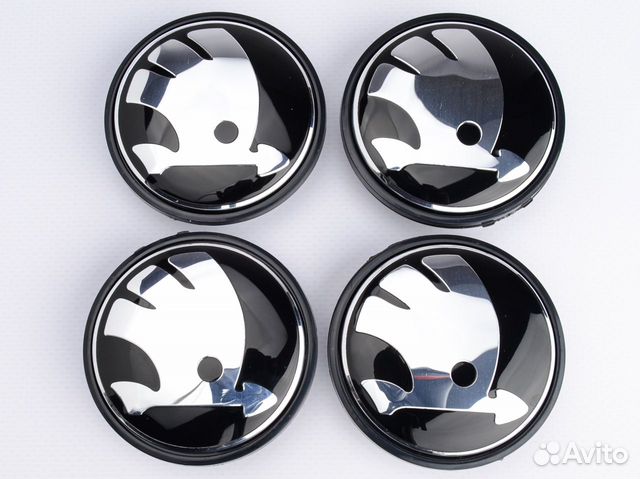 Колпачки заглушки на литые диски Skoda 65 мм