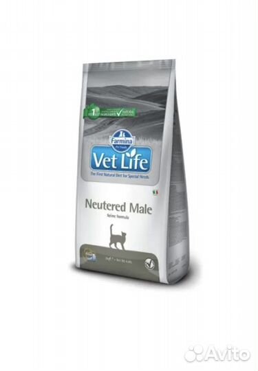 Farmina vet life neutered male корм для котов